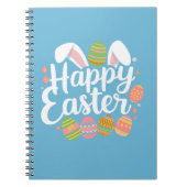 Happy Oaster Bunny Rabbit Egg Holiday Notizblock (Vorderseite)