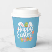 Happy Oaster Bunny Rabbit Egg Holiday Pappbecher (Vorderseite)