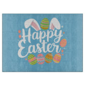 Happy Oaster Bunny Rabbit Egg Holiday Schneidebrett (Vorderseite)