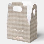 Happy Oaster Bunny Rabbit Eggs Butterfly Gingham Geschenkschachtel (Geöffnet)