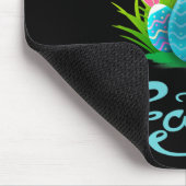 Happy Oaster Bunny Rabbit Eggs; Osterfrauen Mousepad (Ecke)