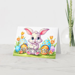 Happy Oaster Bunny Rabbit Feiertagskarte