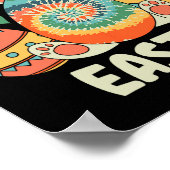 Happy Oaster Bunny Rabbit Fun Ostereier für Frauen Poster (Ecke)