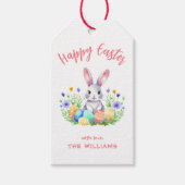 Happy Oaster Bunny Rabbit Geschenkanhänger (Vorderseite)