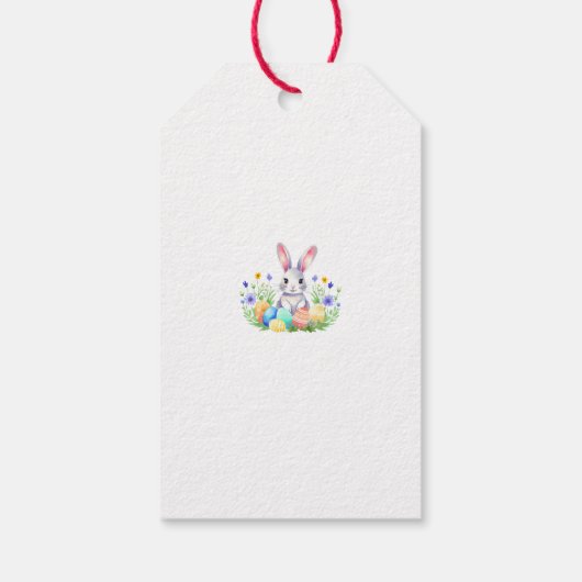 Happy Oaster Bunny Rabbit Geschenkanhänger (Rückseite)