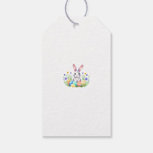 Happy Oaster Bunny Rabbit Geschenkanhänger (Rückseite)