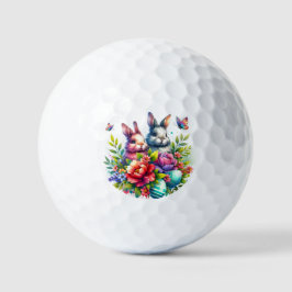 Happy Oaster Bunny Rabbit Golfball