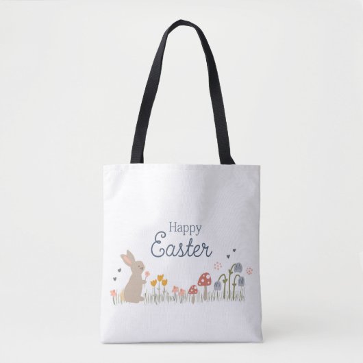 Happy Oaster Bunny Rabbit Holiday Niedlich Tasche (Vorderseite)
