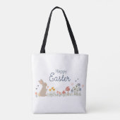 Happy Oaster Bunny Rabbit Holiday Niedlich Tasche (Rückseite)