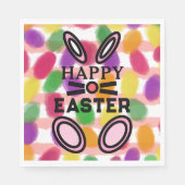 Happy Oaster Bunny Rabbit Jelly Eggs Serviette (Vorderseite)
