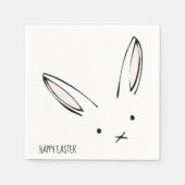 Happy Oaster Bunny Rabbit Party Napkins Serviette (Vorderseite)