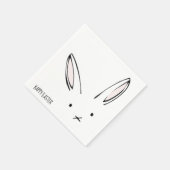 Happy Oaster Bunny Rabbit Party Napkins Serviette (Ecke)
