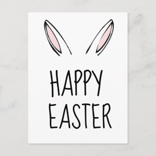 Happy Oaster Bunny Rabbit Postcard Postkarte (Vorderseite)