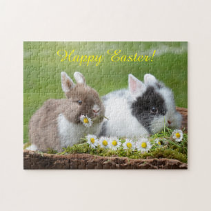 Happy Oaster Bunny Rabbit Puzzle