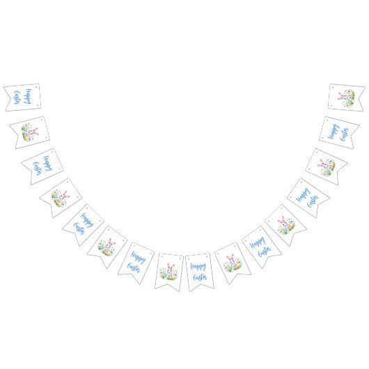 Happy Oaster Bunny Rabbit Wimpelkette (Alle)