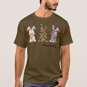 Happy Oaster Bunny Rabbits Niedlich Cheetah Lehrer T-Shirt