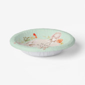 Happy Oaster Bunny Rabbits Personalisiert Pappteller (Gewinkelt)