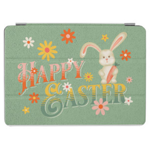 Happy Oaster Bunny Retro farbenfroh floral iPad Air Hülle