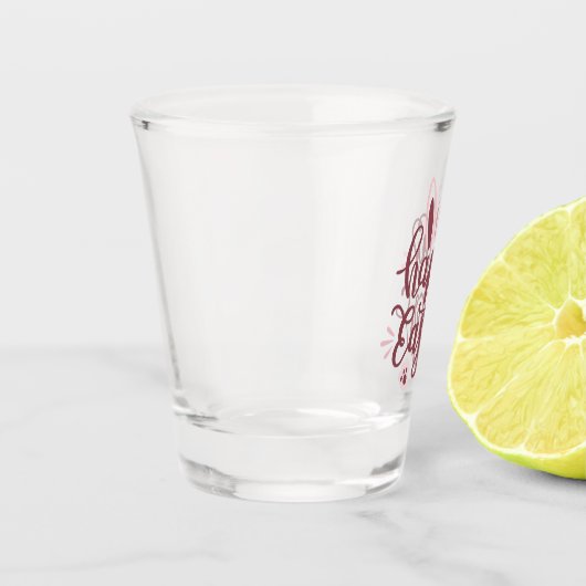 Happy Oaster Bunny  Schnapsglas (Links)