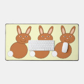 Happy Oaster Bunny Schreibtischunterlage (Tastatur & Maus)