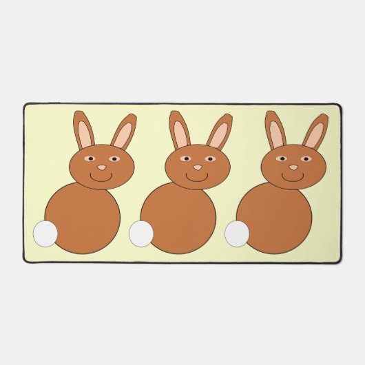 Happy Oaster Bunny Schreibtischunterlage (Vorderseite)