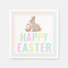 Happy Oaster Bunny Serviette