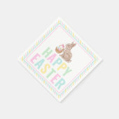 Happy Oaster Bunny Serviette (Ecke)
