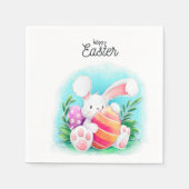 Happy Oaster Bunny Serviette (Vorderseite)