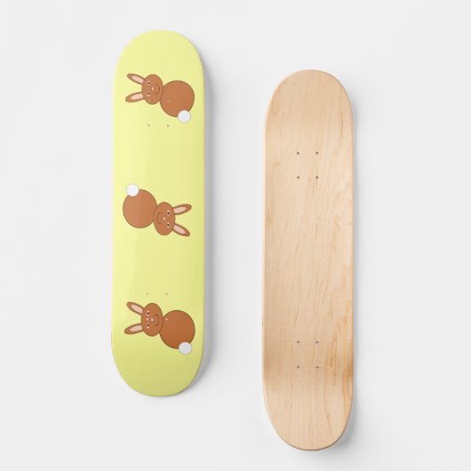 Happy Oaster Bunny Skateboard (Vorderseite)