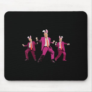 Happy Oaster Bunny Spring Hunt Eggs Rabbit Funny Mousepad