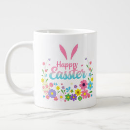 Happy Oaster Bunny Spring Ostereier Ostern Jumbo-Tasse