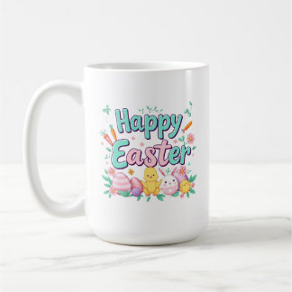 Happy Oaster Bunny Spring Ostereier Ostern Kaffeetasse