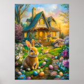 Happy Oaster Bunny Spring Poster (Vorne)