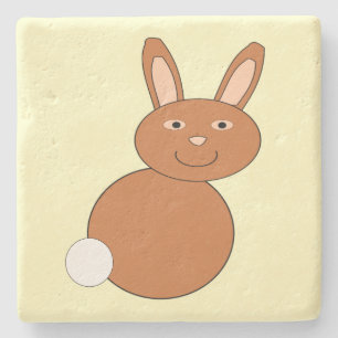 Happy Oaster Bunny Steinuntersetzer