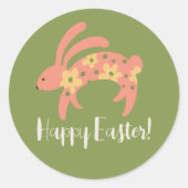 Happy Oaster Bunny Sticker (Vorderseite)