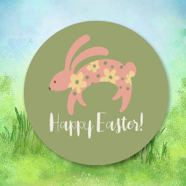 Happy Oaster Bunny Sticker