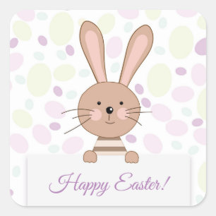 Happy Oaster Bunny Stickers