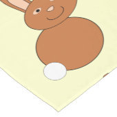 Happy Oaster Bunny Table Runner Kurzer Tischläufer (Ecke)