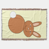 Happy Oaster Bunny Throw Blanket Decke (Vorderseite)