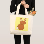 Happy Oaster Bunny Tote Bag Jumbo Stoffbeutel (Vorderseite (Produkt))