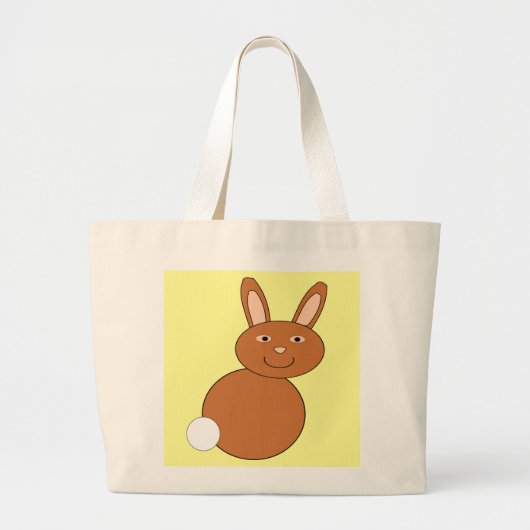 Happy Oaster Bunny Tote Bag Jumbo Stoffbeutel (Vorne)
