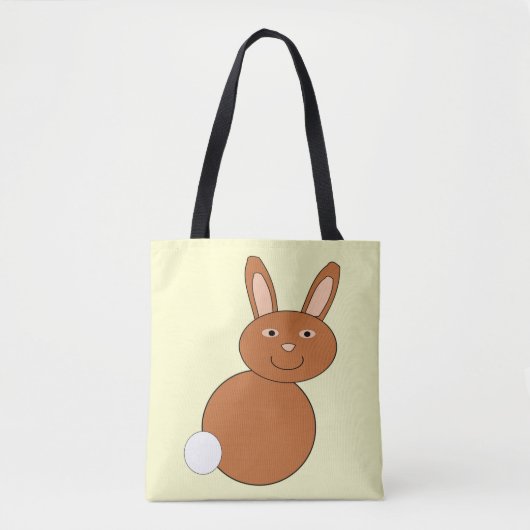 Happy Oaster Bunny Tote Bag Tasche (Vorderseite)