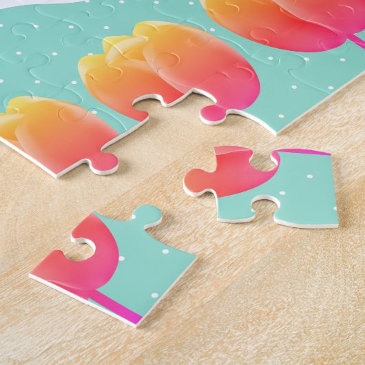 Happy Oaster Bunny & Tulips Puzzle (Seite)