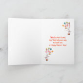 Happy Oaster Bunny und Balloons Feiertagskarte (Innenseite)