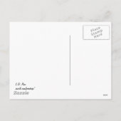 Happy Oaster Bunny und Balloons Feiertagspostkarte (Rückseite)