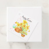 Happy Oaster Bunny und Daffodien Geschenkanhänger (Beispiel)