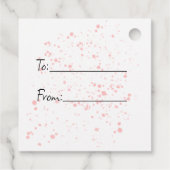 Happy Oaster Bunny und Daffodien Geschenkanhänger (Rückseite)