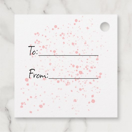 Happy Oaster Bunny und Daffodien Geschenkanhänger (Rückseite)