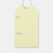 Happy Oaster Bunny und Eier Geschenkanhänger (Rückseite)