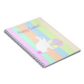 Happy Oaster Bunny und Eier Notizblock (Rechte Seite)